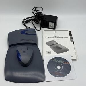 Vintage NOS Logitech Wingman Force Feedback Mouse USB Tested Working